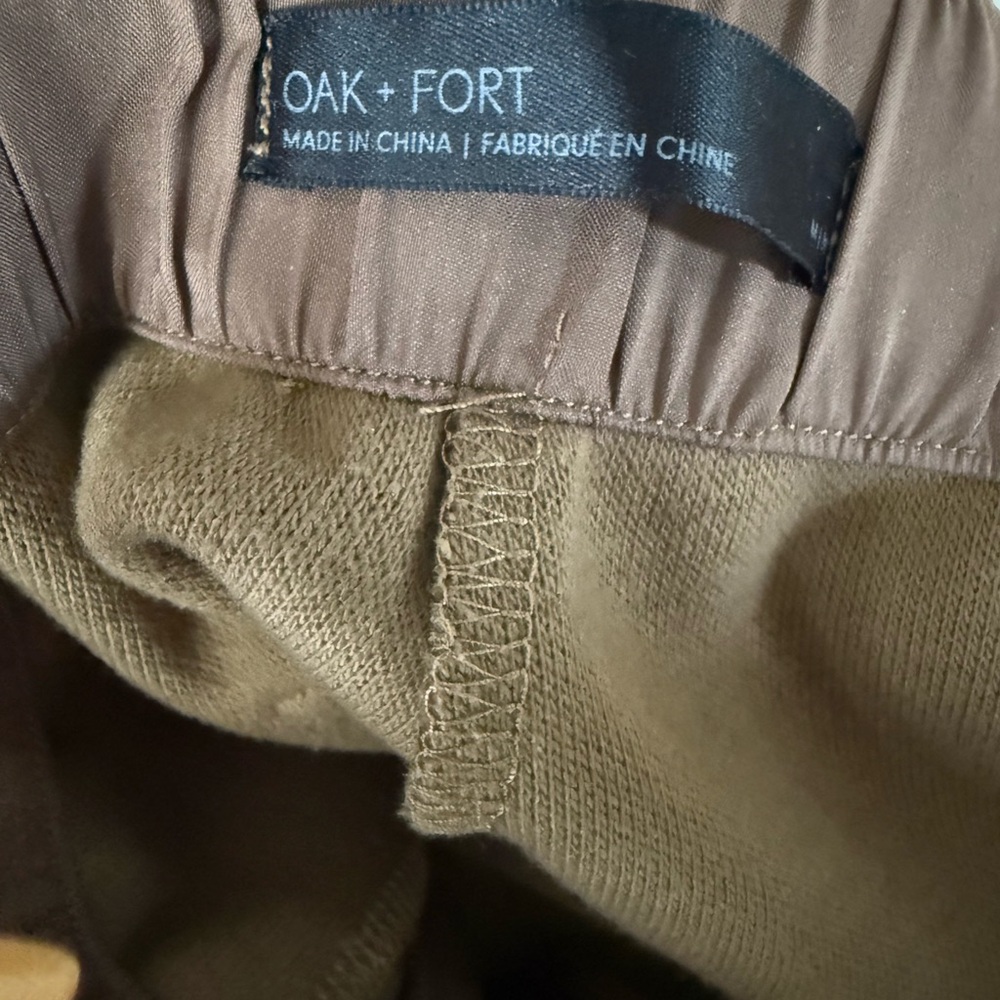 OAK + FORT Women’s Tan Pants Size M - Picture 2 of 8